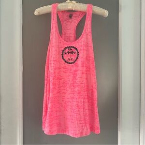 “peaceful” pink yoga style tank top ￼